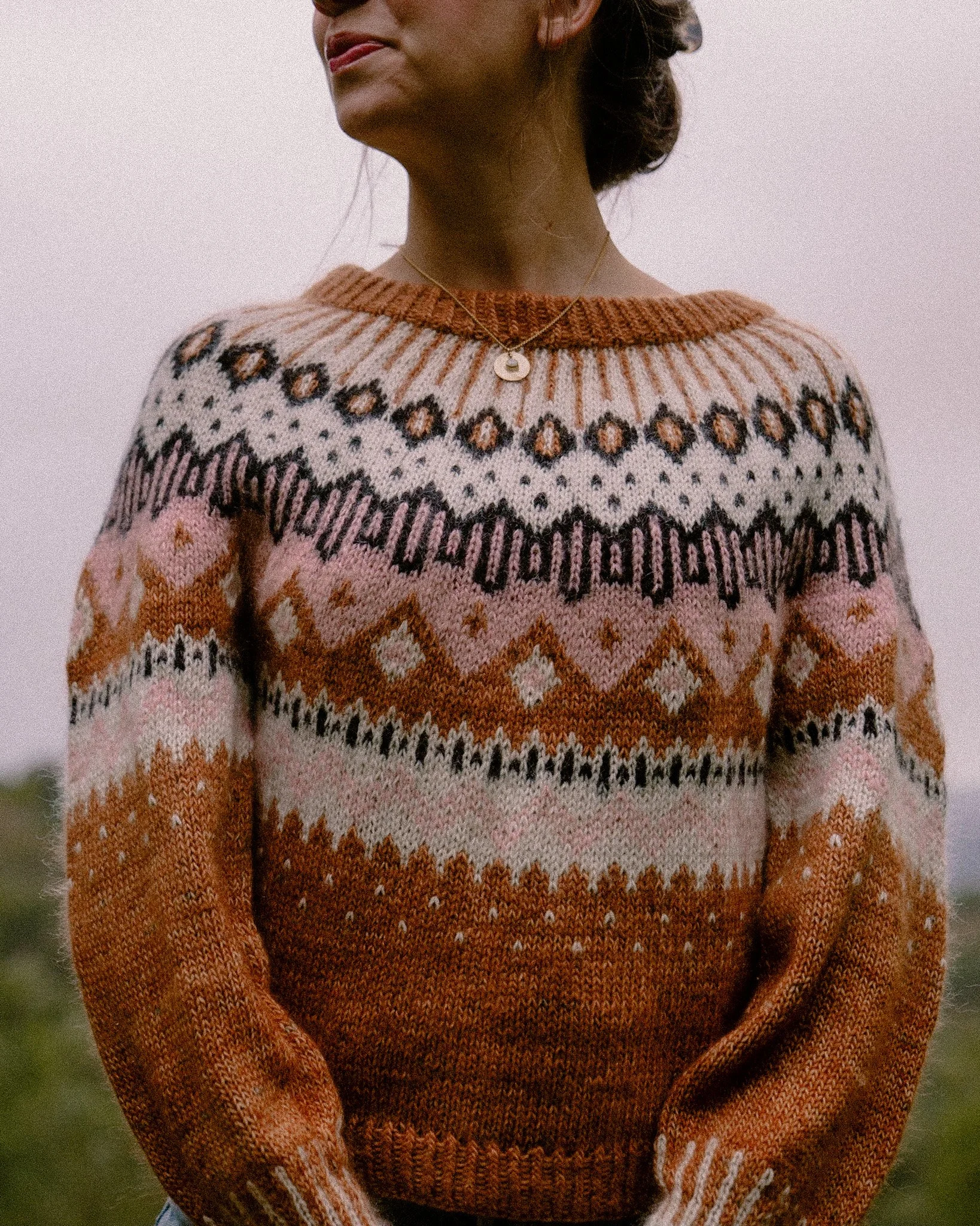 Dirty Caramel Sweater — Colorwork Sweater Knitting Pattern
